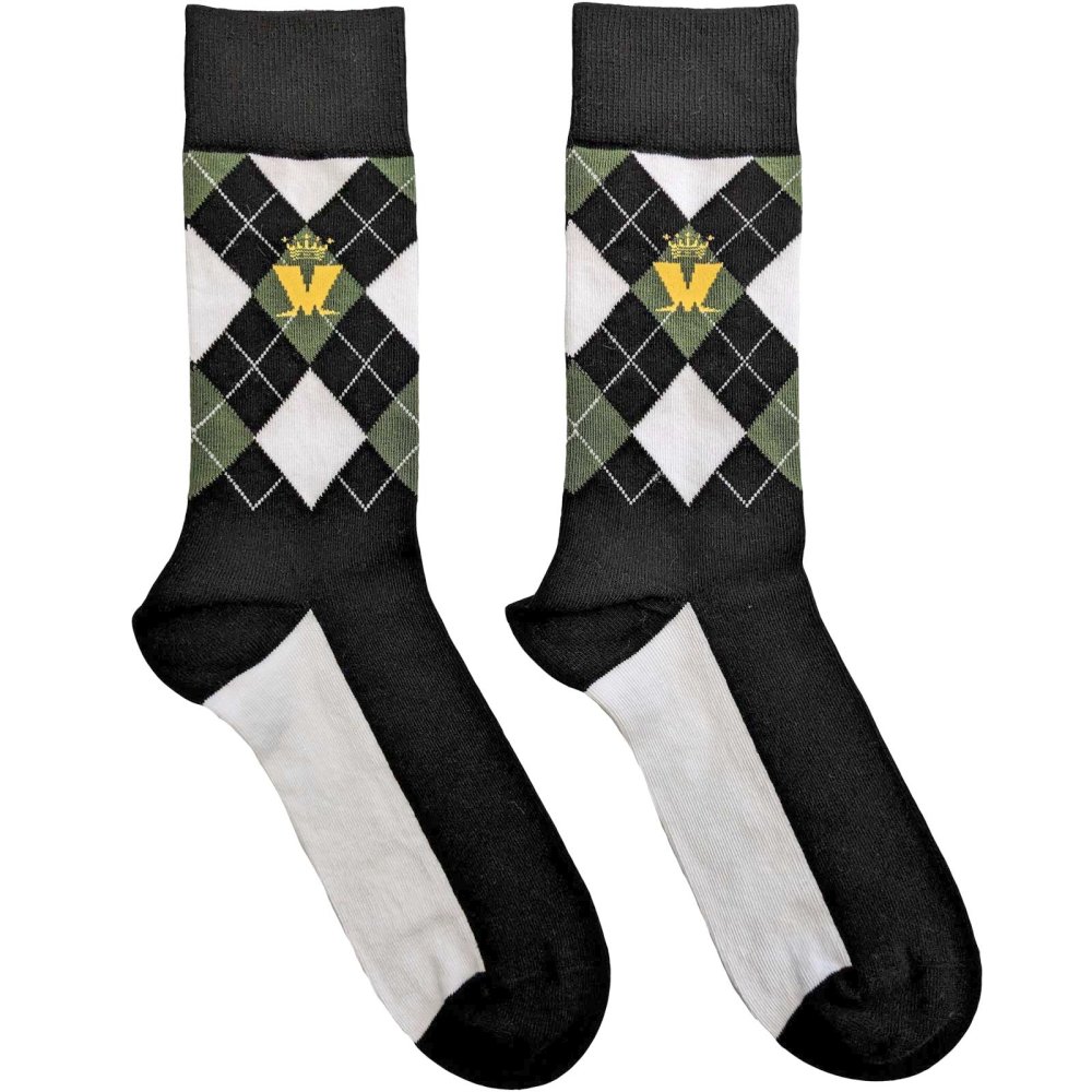 Madness - Crown & M Green Diamond Sokken - EU 40-45 - Multicolours